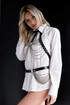Chain Chest And Waist Detailed Neck And Back Tie Harness