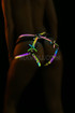 Colorful Reflective Sexy Hip Harness - Shiny in Darkness  Thigh Belt -  Kit - Reflector Lingerie