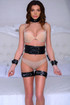 Women's Garter Belt & Waist Belt Harness with Cuffs Accessory Set