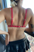 Women's Red Bra Harness