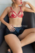 Women's Red Bra Harness