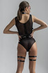 Sleek Dominatrix Waist Harness for BDSM Enthusiasts