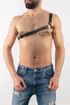 One Shoulder Men's Leather Harness Dancer Leather Clothing Men's Dancer Products