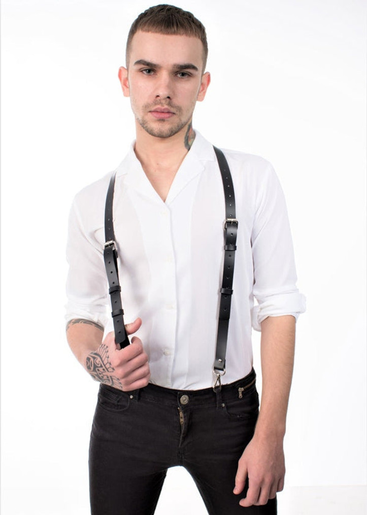 Men's Black Stylish Suspender Belt
