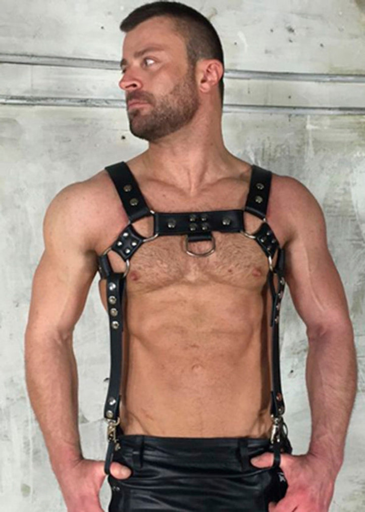 Men's Strappy Leather Sexy Fantasy Harness