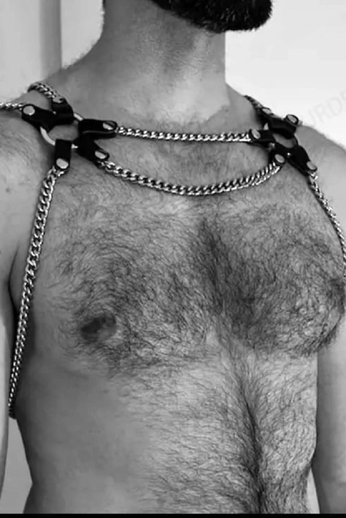 Men's Chain Leather Chest Harness Men's Lingerie Sexy Men's Underwear