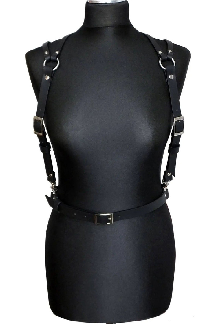 Sleek Master Chest Harness for Submissive Bondage