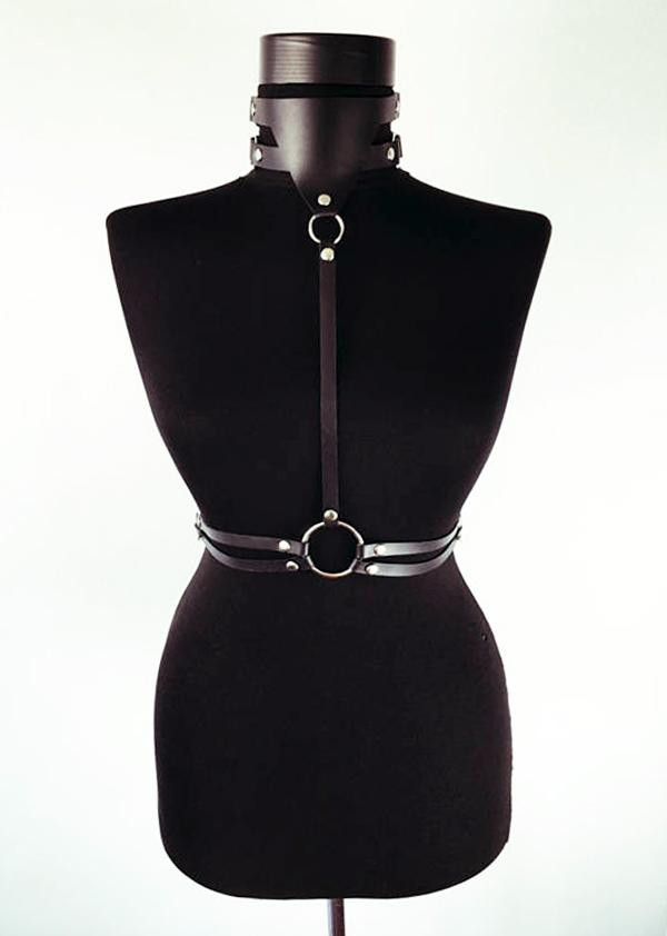 Elite BDSM Leather Harness
