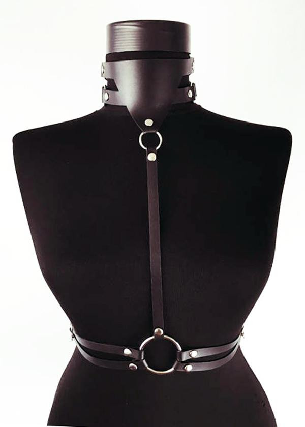 Elite BDSM Leather Harness