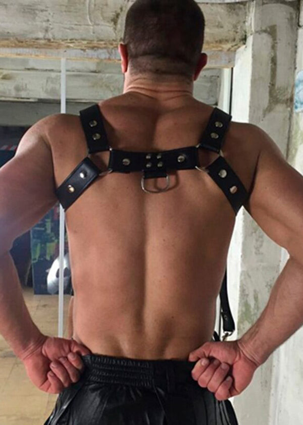 Men's Strappy Leather Sexy Fantasy Harness