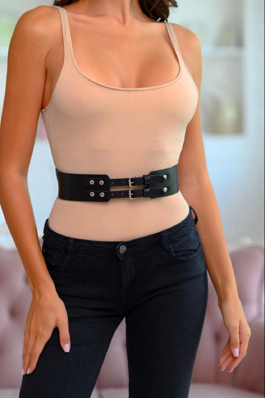 Adjustable BDSM Waist Harness for BDSM Enthusiasts