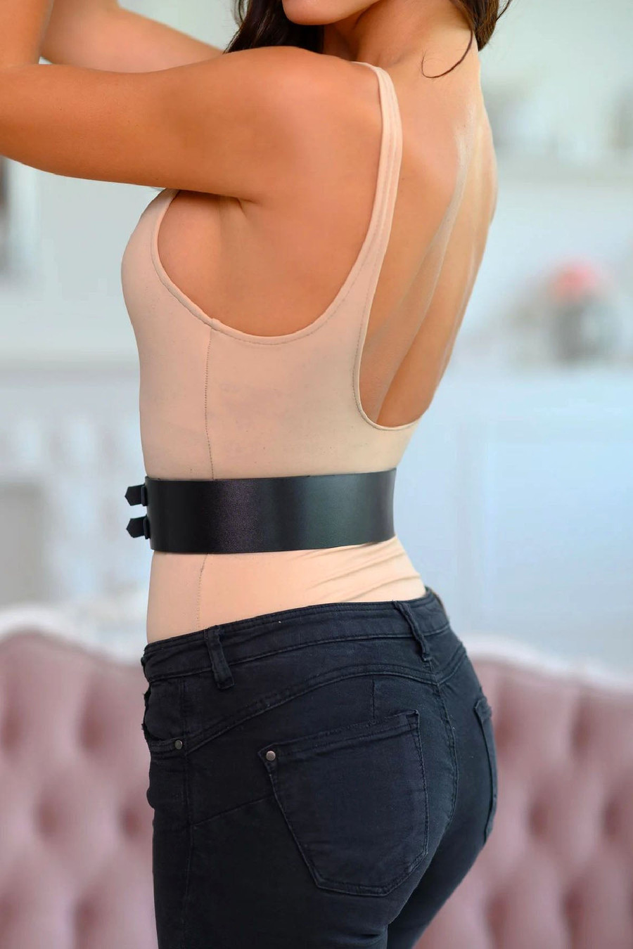 Adjustable BDSM Waist Harness for BDSM Enthusiasts