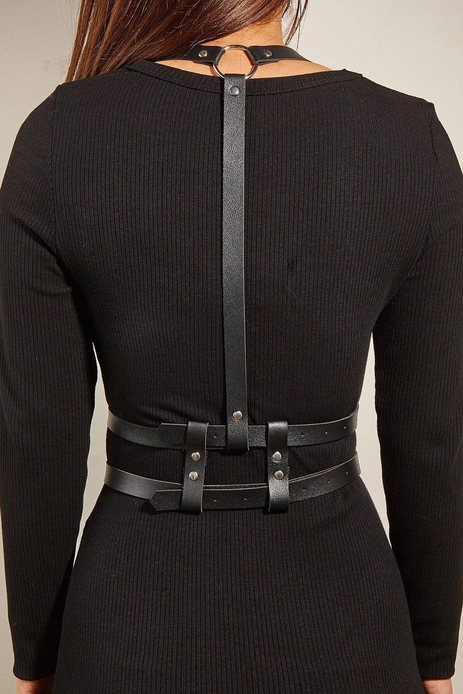 Stylish Play Overbust Leather Harness