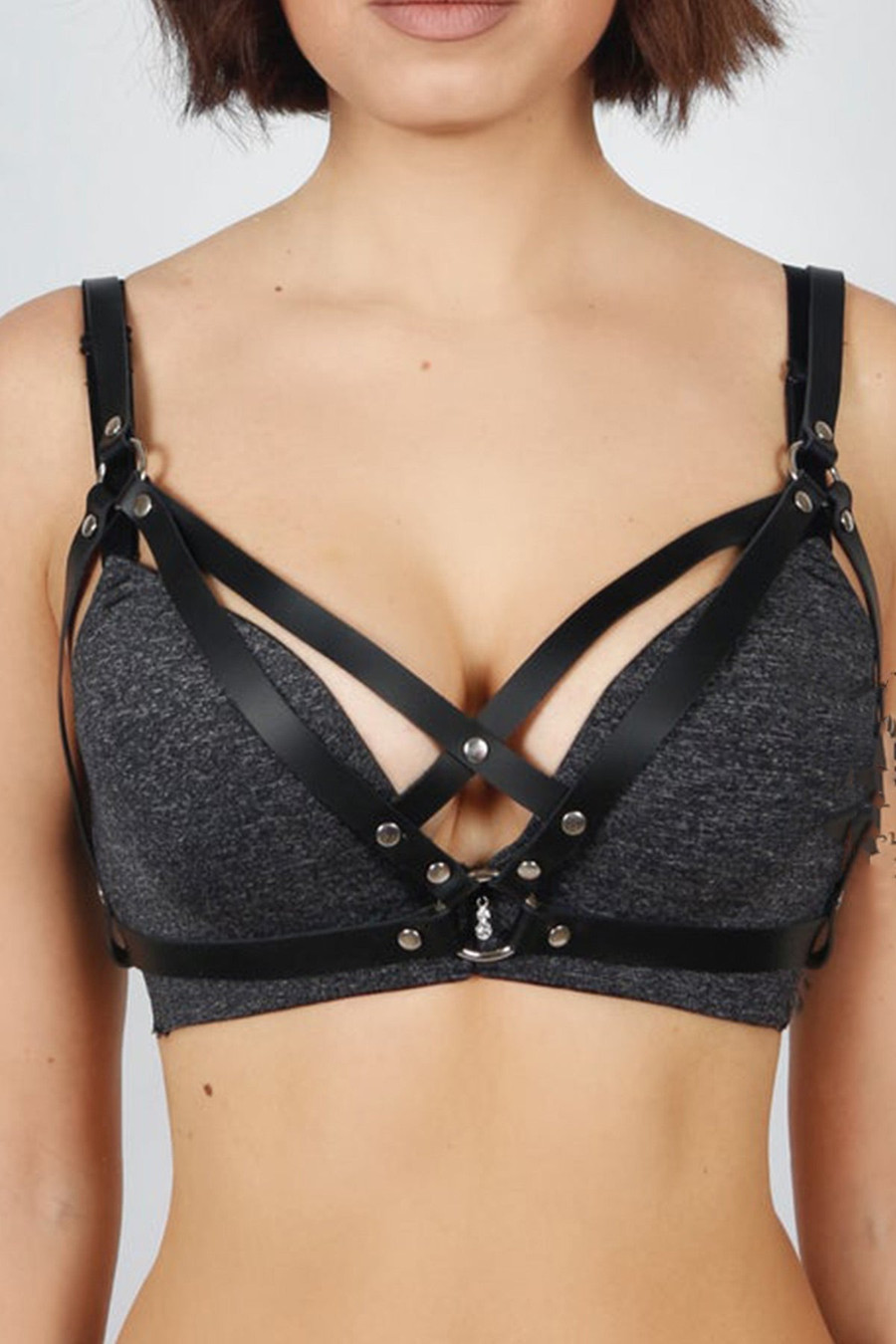 Stylish Fetish Full-Body Harness for Parties