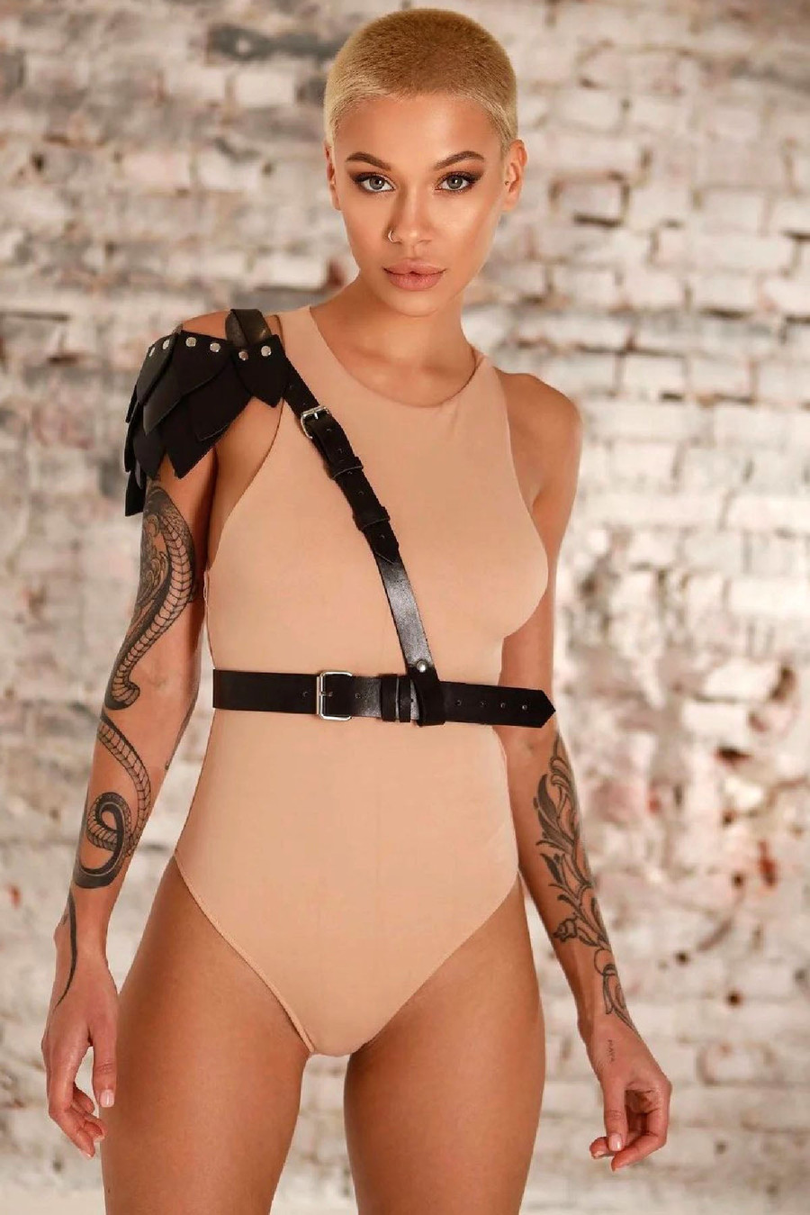 Durable Leather Chest Harness