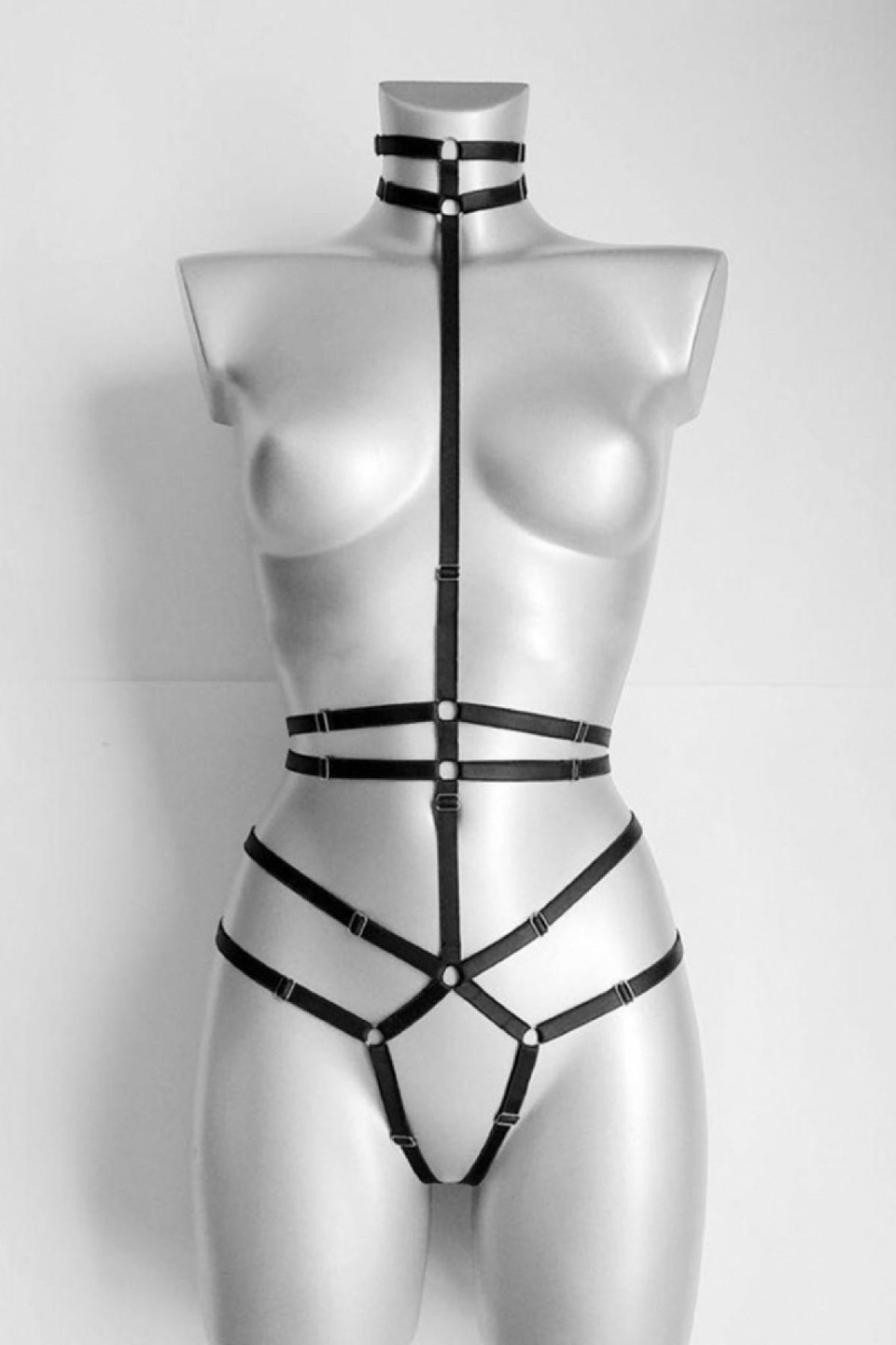 Premium Erotic Waist Leather Harness