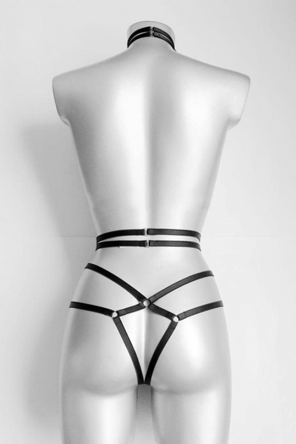 Premium Erotic Waist Leather Harness