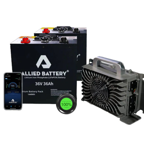 Allied 36V "Drop-In-Ready" Golf Cart Battery All-in-one Package