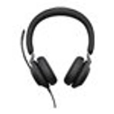 JABRA Evolve2 40 SE MS Stereo Headset on-ear wired USB-C noise isolating Certified for Microsoft Teams