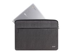 ACER 14inch Protective Sleeve Dual Tone Dark Gray with front pocket BULK PACK