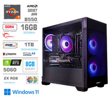 Računalnik PCX Exton R7 5700X 16GB 1TB RTX5060 W11