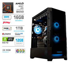Računalnik PCX Exton R7 7700X/16GB/1TB/RTX5070/RGB