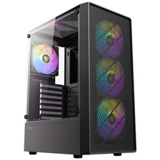 ANTEC AX26 RGB ELITE Midi-T ATX okno gaming črno ohišje