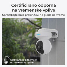 Reolink Ip Kamera E serija E560P 4K, 8MP PTZ, Samodejno sledenje, 3x zoom, barvni nočni vid, POE