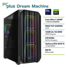 PCPLUS Dream Machine Ultra 7 265KF 32GB 2TB SSD RTX 5070Ti 16GB gaming namizni računalnik