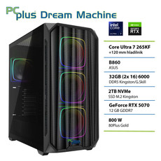 PCPLUS Dream Machine Ultra 7 265KF 32GB 2TB SSD RTX 5070 12GB gaming namizni računalnik