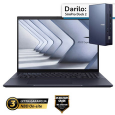 ASUS ExpertBook B5 16" (40,64cm) WQXGA Intel Core 7 150U 32GB 1TB Windows 11 Pro prenosni računalnik