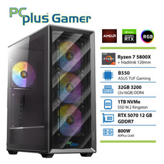 PCPLUS Gamer Ryzen 7 5800X 32GB 1TB SSD RTX 5070 12GB gaming namizni računalnik