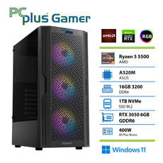 PCPLUS Gamer Ryzen 5 5500 16GB 1TB SSD RTX 3050 6GB Windows 11 gaming namizni računalnik