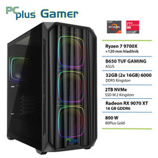 PCPLUS Gamer Ryzen 7 9700X 32GB 2TB SSD RX 9070XT gaming namizni računalnik