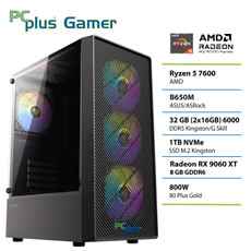 PCPLUS Gamer Ryzen 5 7600 32GB 1TB SSD RX 9060XT 8GB gaming namizni računalnik