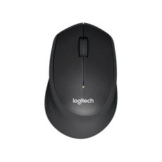 Logitech M330 Silent Plus brezžična miška, črna
