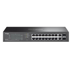 TP-LINK Omada ES220GP 20-port 16x Gigabit PoE+ RJ45 2x Gigabit RJ45 2x Gigabit SFP managed mrežno stikalo switch
