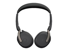 JABRA Evolve2 65 Flex UC Stereo Headset on-ear Bluetooth wireless active noise cancelling USB-A black Optimised for UC