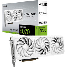 ASUS Prime GeForce RTX 5070 OC 12GB GDDR7 PRIME-RTX5070-O12G-WHITE bela grafična kartica