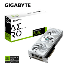 Grafična kartica GIGABYTE GeForce RTX 5070 AERO OC 12G, 12GB GDDR7, PCI-E 5.0
