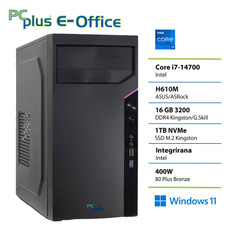 PCPLUS e-office i7 14700 16GB DDR4 1TB SSD Windows 11 Pro namizni računalnik