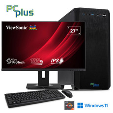 PCPLUS Magic AMD Ryzen 5 5600G 16GB 1TB NVMe SSD Windows 11 Home monitor tipkovnica HDMI kabel namizni računalnik