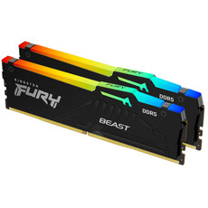 KINGSTON Fury Beast 64GB (2x32GB) 6000MT/s DDR5 CL36 EXPO/XMP KF560C36BBE2AK2-64 RGB ram pomnilnik