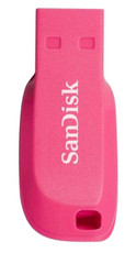 USB DISK SANDISK 16GB CRUZER BLADE ROZA, 2.0, brez pokrovčka