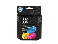 KOMPLET ČRNIL HP 302/304 ČRNA IN BARVNA ZA DeskJet 1110, 2130, 2600, 3630, 3700 series