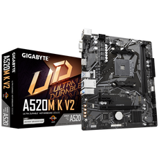 GIGABYTE A520M K V2, DDR4, SATA3, USB3.2Gen1, HDMI, AM4 mATX