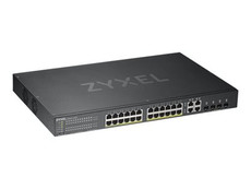 ZYXEL GS1920-24HPv2 28 Port Smart Managed PoE Switch 24x Gigabit Copper PoE and 4x Gigabit dual pers