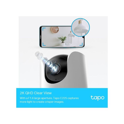 TP-LINK Tapo C225 2k QHD 2560 × 1440px WiFi AI Pan/Tilt varnostna kamera