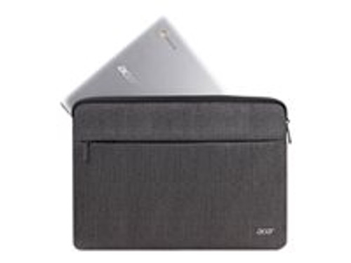 ACER 14inch Protective Sleeve Dual Tone Dark Gray with front pocket BULK PACK