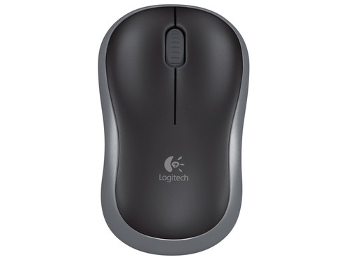LOGITECH M185 brezžična optična siva miška
